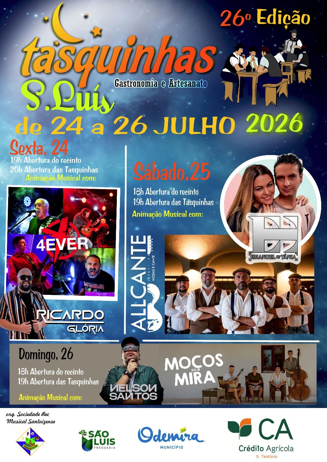 Cartaz Tasquinhas de São Luís 2026